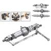 VBCERSDZ RC Vehicle Axles Compatible with WPL 1/16 B16 B36 6WD Replace Upgrade Front/Rear/Bridge Axle Part Set Truck RC Car Parts Aluminum Alloy Durable view 3