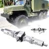 VBCERSDZ RC Vehicle Axles Compatible with WPL 1/16 B16 B36 6WD Replace Upgrade Front/Rear/Bridge Axle Part Set Truck RC Car Parts Aluminum Alloy Durable view 4
