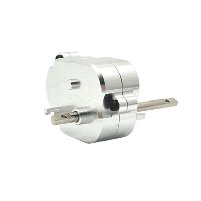 cvking RC Gearbox Compatible with MN82 MN78 1/12 RC Car Upgrade Parts Replacement Accessories Metal Transmission Gear Box Gearbox with Gear(Silver)