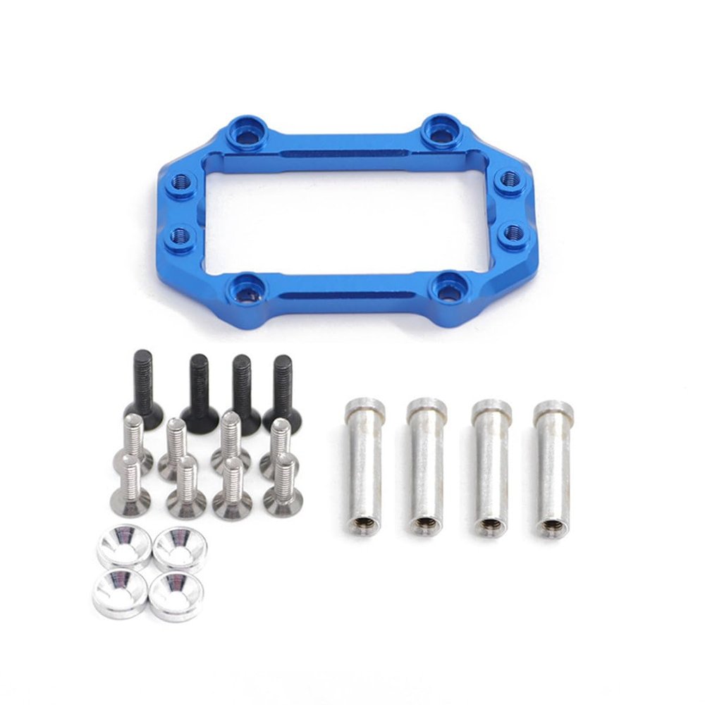 Aluminum Steering Servo Mount Set for 1/8 Arrma Kraton Notorious Outcast Talion Typhon1/7 Mijave 6S Upgrade Parts,Replacement of #ARA320574 AR320430(Navy Blue)