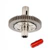 Metal Steel 57T 0.8Mod Slipper Set Slipper Clutch Spur Gear for Arrma 1/10 Big Rock Granite Kraton Outcast Senton 1/8 Typhon Upgrade PartsReplace #ARA310949 (Red view 3