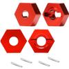 Aluminum 14mm Wheel hex Upgrade Parts for 1/10 Arrma Gorgon Granite Senton Vorteks 1/8 Infraction,Replacement of #AR310779#ARAC9442 AR310871(Red) view 1