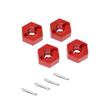 Aluminum 14mm Wheel hex Upgrade Parts for 1/10 Arrma Gorgon Granite Senton Vorteks 1/8 Infraction,Replacement of #AR310779#ARAC9442 AR310871(Red) view 2