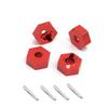 Aluminum 14mm Wheel hex Upgrade Parts for 1/10 Arrma Gorgon Granite Senton Vorteks 1/8 Infraction,Replacement of #AR310779#ARAC9442 AR310871(Red) view 3