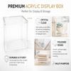 Acrylic Clear Magnetic Display Case 6MM Thick Magnetic Closure Made for Pokemon TCG Booster Boxes view 4