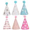 6pcs Party Birthday Hat Bonnets for Babies Novelty Party Hat Party Celebration Kit Birthday Party Decorations Christmas Cone Hats Children Cone Hat Fun Cake Decorate Paper/79 view 1