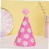 6pcs Party Birthday Hat Bonnets for Babies Novelty Party Hat Party Celebration Kit Birthday Party Decorations Christmas Cone Hats Children Cone Hat Fun Cake Decorate Paper/79 view 3