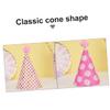 6pcs Party Birthday Hat Bonnets for Babies Novelty Party Hat Party Celebration Kit Birthday Party Decorations Christmas Cone Hats Children Cone Hat Fun Cake Decorate Paper/79 view 4