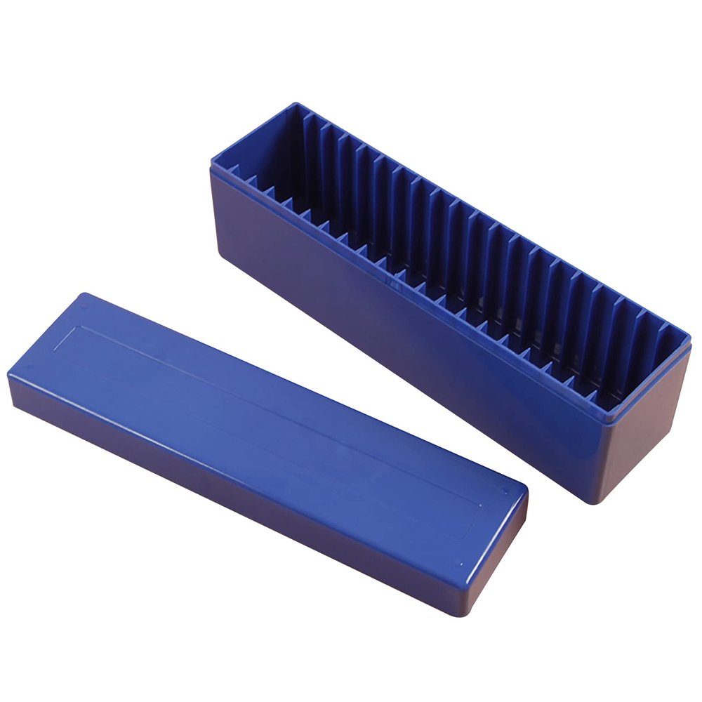 Blue ABS Material Storage Box Plastic Case for 20 Certified PCGS NGC Slabs Coin Holders Accessory