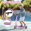 EPCTEK Electric Scooter for KidsScooter for Kids Ages 6-12, 8 Mph Top Speed, Up to 8 Miles Range, 3 Heights Adjustable, Light - Up, Gifts for Youngsters view 3