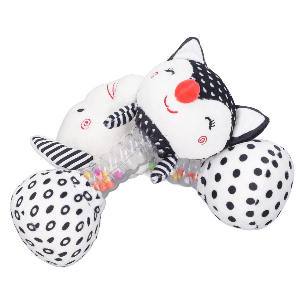 Baby Soft Rattles Shaker, Cartoon Animals Design Plush Cute Funny Toy Parent Child Interactive Toy 06 Months Old Baby