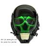XURUYI Robot Punk Cosplay Helmet Prop  Costume/Display Only  Not for Motorcycle Use  Halloween Mech Mask Party Role Play (Green) view 2