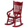 1:12 Dollhouse Rocking Chair, Wooden Rocking Chair Toys, Miniature Wooden Chair Doll Rocking Chair for Dolls House Accessories (2#) view 1