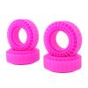 RC Tire Foam, 3 Layer Silicone Heat RC Tire Foam Inserts 4pcs 1/10 RC (Rosy) view 4