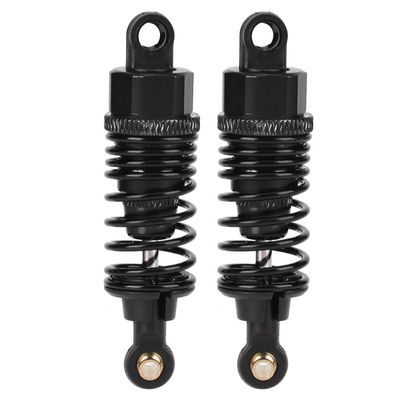 2pcs RC Metal Shock, RC Car Shock Minus Replacement Parts, RC Shock Kit for 1:10 RC Car Black (65MM)