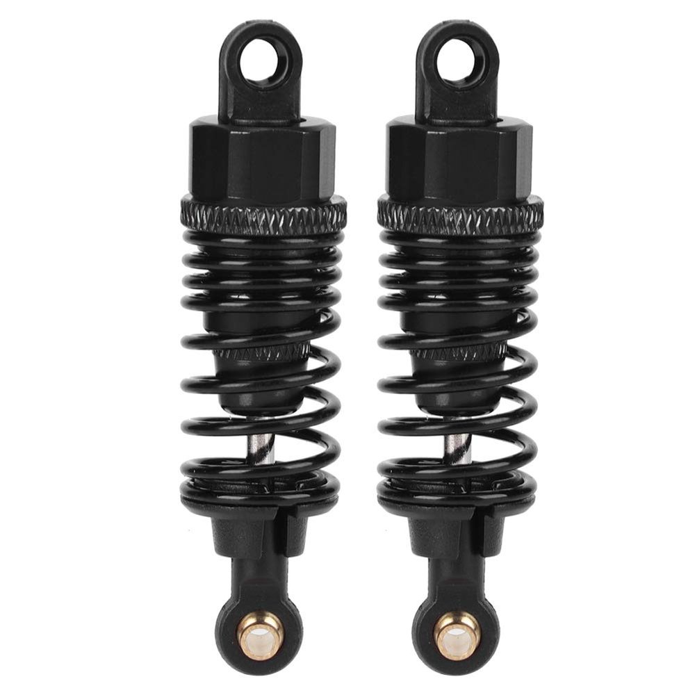 2pcs RC Metal Shock, RC Car Shock Minus Replacement Parts, RC Shock Kit for 1:10 RC Car Black (65MM)