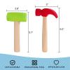 Nagpew 10 Pack Kids Hammer Toy, Wooden Small Simulation Maintenance Tools, Pretend Play Educational Toys for Teens Girls Boys School Games Supplies view 2