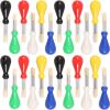 24 Pcs Kids Paint Brushes Washable Toddler Paint Brushes Jumbo Preschool Paint Brushes with Easy to Hold Handles Grip Toddler Tempera Paint Brushes for Kids Painting Poster, 4 Color view 1