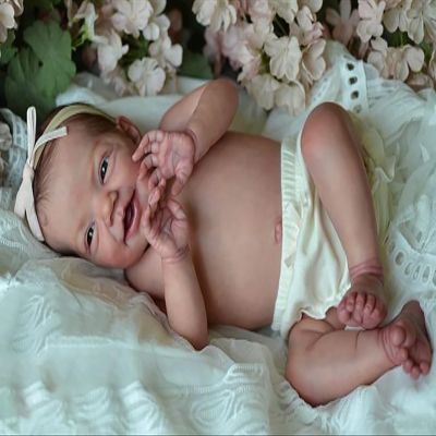 Anano 20 Inch Real Life Reborn Baby Dolls Silicone Full Body Girl Platinum Silicone Baby Doll That Look Real Looking Baby Dolls Realistic Reborn Babies Authentic Infant