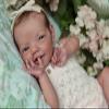Anano 20 Inch Real Life Reborn Baby Dolls Silicone Full Body Girl Platinum Silicone Baby Doll That Look Real Looking Baby Dolls Realistic Reborn Babies Authentic Infant view 3