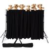 Niyanghome Classroom Puppet Stage, Puppet Show Theater with 2 Tripods, Cross Bar, Curtain and Carrying Bag, Portable Stage Suitable for School, Churches, and Family Shows view 1