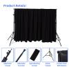 Niyanghome Classroom Puppet Stage, Puppet Show Theater with 2 Tripods, Cross Bar, Curtain and Carrying Bag, Portable Stage Suitable for School, Churches, and Family Shows view 2