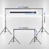 Niyanghome Classroom Puppet Stage, Puppet Show Theater with 2 Tripods, Cross Bar, Curtain and Carrying Bag, Portable Stage Suitable for School, Churches, and Family Shows view 4