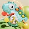 Dinosaurs Montessori Toys Learning Educational Toddler Toy Dinosaur Silicone Pull String Toy for Toddlers Baby Fidget Sensory Montessori Toys Sensory Plane Travel Games for Boys Girls Gifts (Blue) view 2