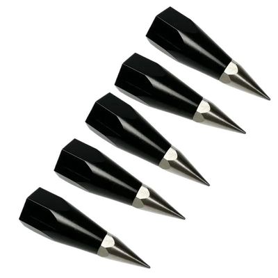 5PCS Survey Range Rod Prism Pole Point Tip With 5/8 Internal Thread GPS RTK Centering Surveying Accessories Carbon Tube Point