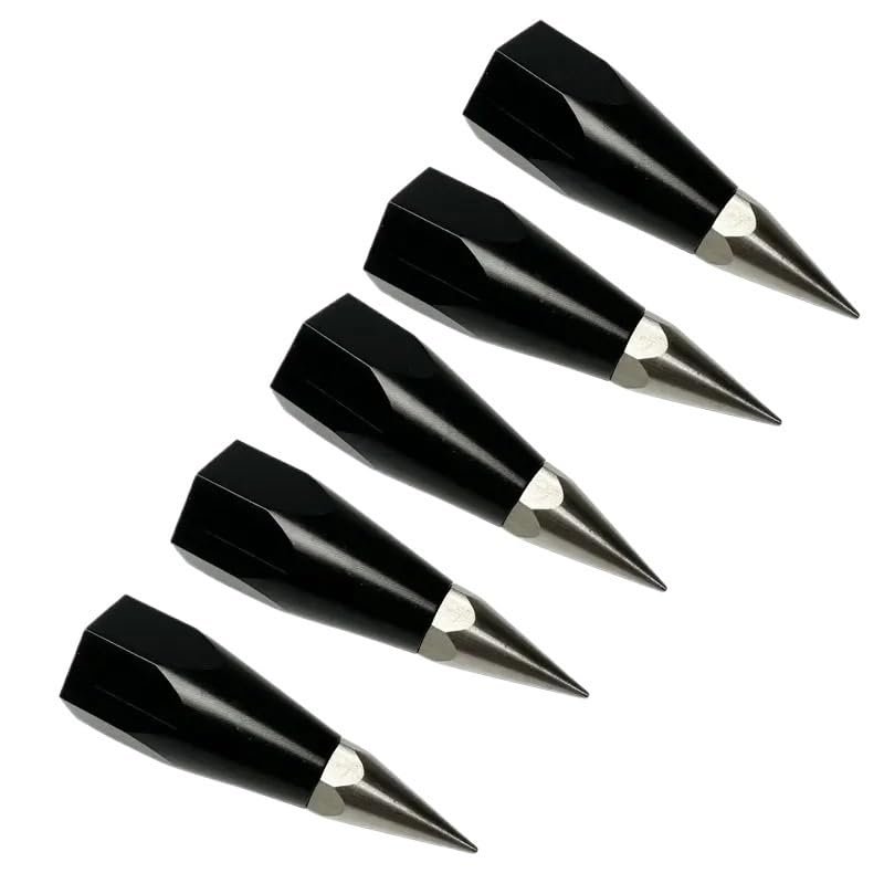 5PCS Survey Range Rod Prism Pole Point Tip With 5/8 Internal Thread GPS RTK Centering Surveying Accessories Carbon Tube Point