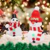9 Pack Build A Snowman DIY Kit Christmas Crafts for Kids Christmas Stocking Stuffers White Modeling Clay Snowman Kit Winter Themed Party Holiday Activities Indoor Decor Gift Christmas Themed Gifts view 3