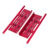 Aluminum Rock Side Sliders Plate Adjustable for 1/8 1/10 RC Crawler Car SCX10 II 90046 Wrangler TRX4 YiKong CC01 TF2 Gen8 Parts (Red) view 1