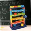 Educational Ball Drop Toy for Kids, Ball Tower for Toddlers 5 Layer Tower Run with Swirling Ramps & 4 Balls Rolling Ball Drop Toy for Babies view 3