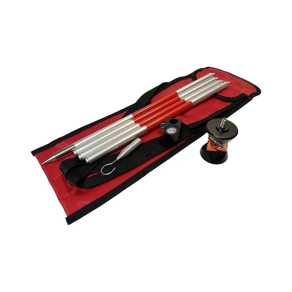 360 Degree Mini Prism For Total Station Replace Mini Prism Survey+4 Poles With Soft Bag+A Bubble+A Hook