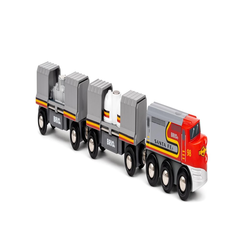 BRIO World 36089 Trains of The World Santa Fe Train | Wooden Toy Train for Kids Aged 3 Years Up