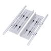 Aluminum Rock Side Sliders Plate Adjustable for 1/8 1/10 RC Crawler Car SCX10 II 90046 Wrangler TRX4 YiKong CC01 TF2 Gen8 Parts (Silver) view 1