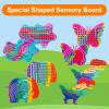 AHHSOY 4 Pack Sensory Activity Board Toys Set, Silicone Fidget Toys Adults Toddler, Bulk Party Favors Sensory Toys for Kids 8-12, Calm Down Fidget Toy for Stress Relief ADHD and Autism view 3