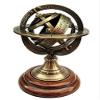 ALFAMART HT Present Collectible Nautical Engraved Brass Armillary Nautical Sphere Brass World Globe Vintage Armillary Table Top. 5 Inch view 1