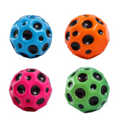 Tendry Moon Ball, Extreme High Bouncing Ball Moon Shape for Kids of All Ages, Improve Hand-Eye Coordination, Easy to Grip and Catch by Athletes as a Sport Training Balls (4 Pcs)