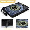 MTGPRO 9 Pocket Card Binder, 720 Double Sided Pocket Trading Card Binder, Premium PU Card Collector Album,Card Folder for MTG/YGO/PTCG/Game Cards(Yellow) view 3