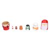 6Pcs Russian Nesting Dolls Wooden Painted Art Crafts Cartoon Ornament for Home Decoration view 4