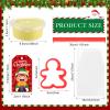 Blosssound Christmas Clay Sets Pcs Christmas Party Favors with Pcs Xmas Clays Molds DIY Holiday Clay Craft Kit for Classroom Gifts Treat Bags Stuffers Supplies(Green, Modern) view 3