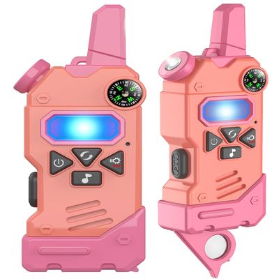 Walkie Talkies for Kids,5 Colourful Channels 2 Way Radio,Compass Flashlight and Magnifying Glass,3 Miles Long Range for Adventure Game,Outside, Camping, Hiking,Toys for 3-12 Year Old Boys Girls
