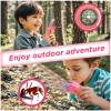 Walkie Talkies for Kids,5 Colourful Channels 2 Way Radio,Compass Flashlight and Magnifying Glass,3 Miles Long Range for Adventure Game,Outside, Camping, Hiking,Toys for 3-12 Year Old Boys Girls view 3