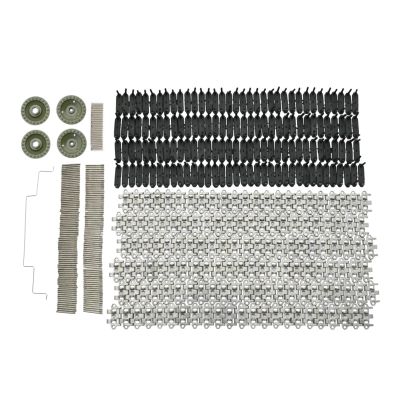 Bnineteenteam RC Tracks, Full Scale Crawler Aluminum Alloy Model Track Parts Excellent Stability Chain Wheel Part RC Accessories for WPL E 1 GAZ 71 Track Conversion Upgrade