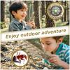 Walkie Talkies for Kids,5 Colourful Channels 2 Way Radio,Compass Flashlight and Magnifying Glass,3 Miles Long Range for Adventure Game,Outside, Camping, Hiking,Toys for 3-12 Year Old Boys Girls view 3
