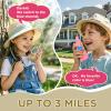 Walkie Talkies for Kids,5 Colourful Channels 2 Way Radio,Compass Flashlight and Magnifying Glass,3 Miles Long Range for Adventure Game,Outside, Camping, Hiking,Toys for 3-12 Year Old Boys Girls view 4