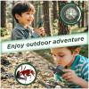 Walkie Talkies for Kids,5 Colourful Channels 2 Way Radio,Compass Flashlight and Magnifying Glass,3 Miles Long Range for Adventure Game,Outside, Camping, Hiking,Toys for 3-12 Year Old Boys Girls view 3
