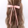 12 PCS Long Tail Ribbons Hair Clips for Women Young Girls Elegance Satin Ribbon Bow Hair Barrettes Accessories view 3
