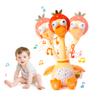 Jollybaby Plush Talking Singing Dancing Musical Strawberry Duck Toy for Toddlers 1-3 Just Like Cactus Toy, Music Mimicking Interactive Toys for Crawling Kids, Sensory Gift for Baby 0-6-12 Month view 1
